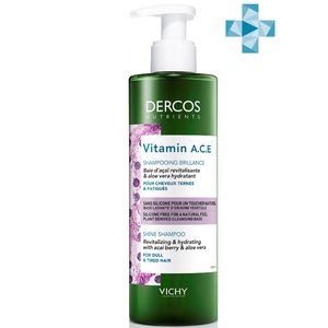 Vichy Vitamin Шампунь для блеска волос Dercos Nutrients 250 мл (Vichy, Dercos Nutrients)