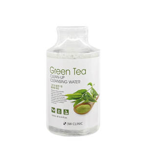 3W CLINIC Вода очищающая с экстрактом зеленого чая / GREEN TEA CLEAN-UP CLEANSING WATER 500 мл