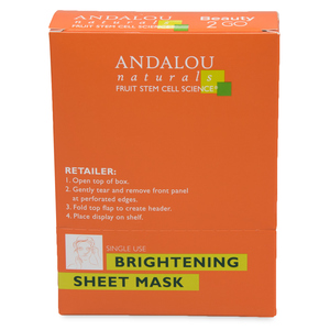 ANDALOU NATURALS Маска-сыворотка осветляющая для лица Куркума и витамин С 6*18 мл