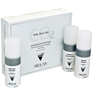 ARAVIA Набор карбокситерапии для жирной кожи лица / CO2 Oily Skin Set 3*150 мл
