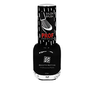 BRIGITTE BOTTIER 801 лак для ногтей, черный / PROF FORMULA 12 мл