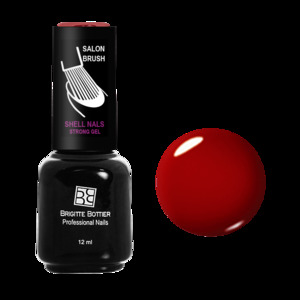 BRIGITTE BOTTIER 906 гель-лак для ногтей, красный рубин / Shell Nails 12 мл