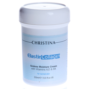 CHRISTINA Крем увлажняющий азуленовый с коллагеном и эластином для нормальной кожи / Elastin Collagen 250 мл