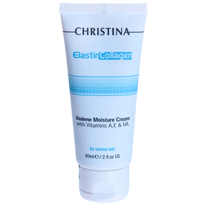 CHRISTINA Крем увлажняющий азуленовый с коллагеном и эластином для нормальной кожи / Elastin Collagen 60 мл