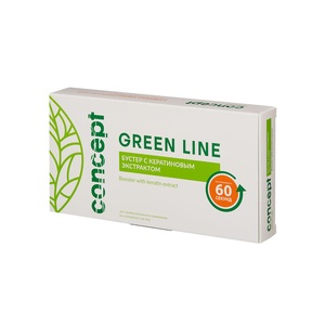 CONCEPT Бустер с кератиновым экстрактом для волос / GREEN LINE 10 х 10 мл