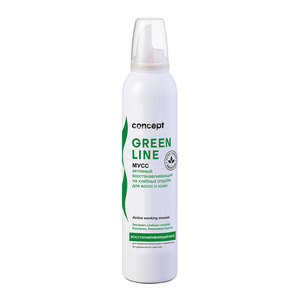 CONCEPT Мусс активный восстанавливающий на хлебных отрубях для волос и кожи / GREEN LINE 250 мл