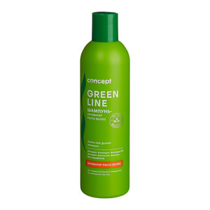 CONCEPT Шампунь-активатор роста волос / GREEN LINE Active hair growth shampoo 300 мл