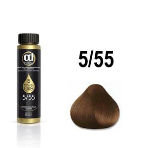 CONSTANT DELIGHT 5.55 масло для окрашивания волос, каштаново-русый интенсивный золотистый / Olio Colorante 50 мл