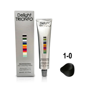 CONSTANT DELIGHT ДТ 1-0 крем-краска стойкая для волос, черный / Delight TRIONFO 60 мл