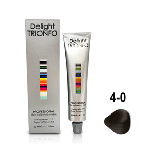 CONSTANT DELIGHT ДТ 4-0 крем-краска стойкая для волос, средне-коричневый натуральный / Delight TRIONFO 60 мл