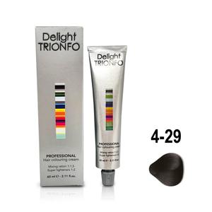CONSTANT DELIGHT ДТ 4-29 крем-краска стойкая для волос, средне-коричневый пепельный фиолетовый / Delight TRIONFO 60 мл