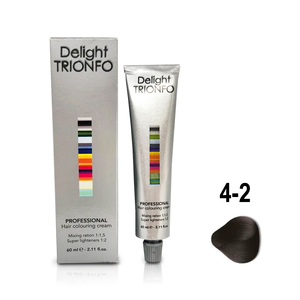 CONSTANT DELIGHT ДТ 4-2 крем-краска стойкая для волос, средне-коричневый пепельный / Delight TRIONFO 60 мл