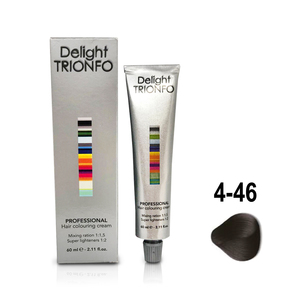 CONSTANT DELIGHT ДТ 4-46 крем-краска стойкая для волос, средне-коричневый бежевый шоколадный / Delight TRIONFO 60 мл