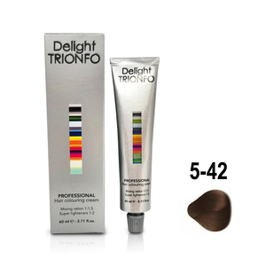 CONSTANT DELIGHT ДТ 5-42 крем-краска стойкая для волос, светло-коричневый бежевый пепельный / Delight TRIONFO 60 мл
