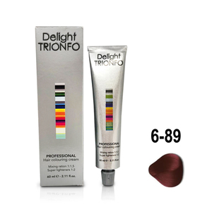 CONSTANT DELIGHT ДТ 6-89 крем-краска стойкая для волос, темно-русый красный фиолетовый / Delight TRIONFO 60 мл