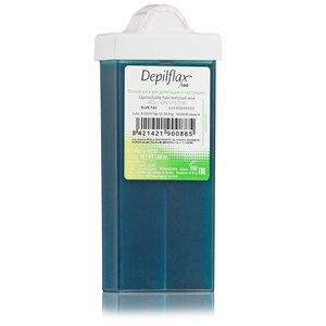 DEPILFLAX 100 Воск для депиляции в картридже, азуленовый (узкий ролик) 110 г