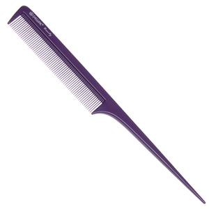 DEWAL BEAUTY Расческа с пластиковым хвостиком, фиолетовая 20,5 см