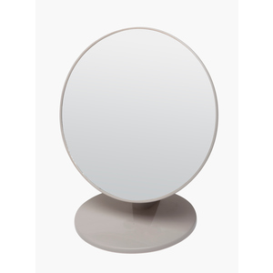 DEWAL BEAUTY Зеркало настольное, в серой оправе, на пластиковой подставке 20x23,5 см