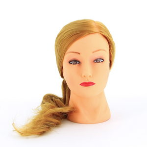 DEWAL PROFESSIONAL Голова учебная блондинка, протеиновые волосы 50-60 см