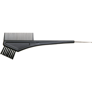 DEWAL PROFESSIONAL Кисть для окрашивания с расческой и крючком, узкая черная, с черной прямой щетиной 30 мм
