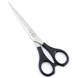 DEWAL PROFESSIONAL Ножницы парикмахерские прямые с микронасечками 6 (черные кольца)