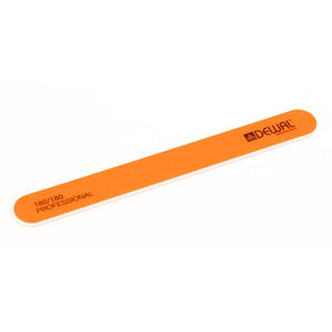 DEWAL PROFESSIONAL Пилка для ногтей прямая оранжевая NEON 180/180 18 см