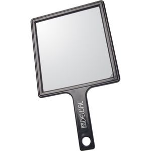 DEWAL PROFESSIONAL Зеркало заднего вида с ручкой, пластик, черное 21,5х23,5 см