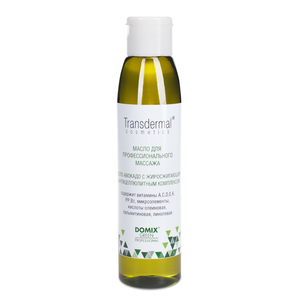 DOMIX GREEN PROFESSIONAL Масло авокадо с жиросжигающим и антицеллюлитным комплексом, без отдушек / TRANSDERMAL COSMETICS 136 мл