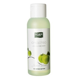 DOMIX GREEN PROFESSIONAL Средство без запаха ацетона для снятия лака Зеленое яблоко / DG 105 мл