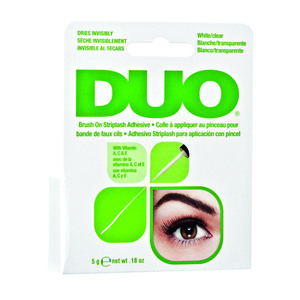 DUO Клей для накладных ресниц с витаминами прозрачный с кистью / Duo Brush On Clear Adhesive 5г
