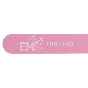 E.MI Пилка для ногтей 180/240, розовая