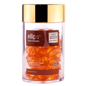 ELLIPS Масло для питания ломких и жестких волос, коричневые капсулы / Hair Vitality 50 шт (45 г)