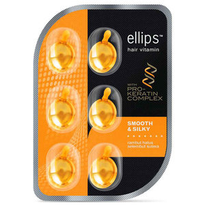 ELLIPS Масло для восстановления, питания и увлажнения волос, желтые капсулы / Pro-Keratin Complex Smooth & Silky 6 шт (5,49 г)