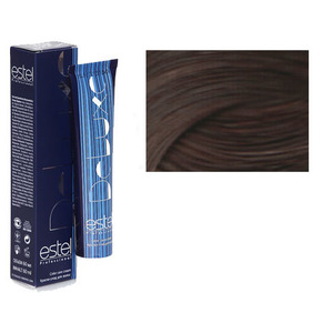 ESTEL PROFESSIONAL 5/74 краска для волос, светлый шатен коричнево-медный / DELUXE 60 мл
