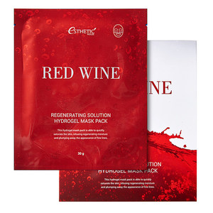 ESTHETIC HOUSE Маска гидрогелевая с экстрактом красного вина для лица / RED WINE REGENERATING SOLUTION HYDROGEL MASK PACK 5*30 г
