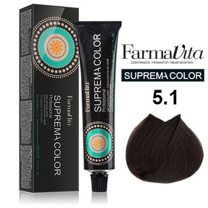 FARMAVITA 5.1 краска для волос, светло-каштановый пепельный / SUPREMA 60 мл