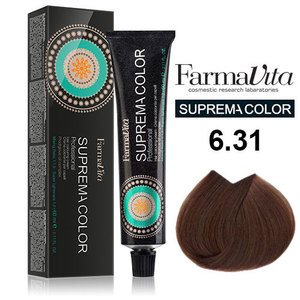 FARMAVITA 6.31 краска для волос, темный блондин золотисто-пепельный / SUPREMA 60 мл