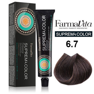 FARMAVITA 6.7 краска для волос, светлый коричневый кашемир / SUPREMA 60 мл