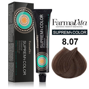 FARMAVITA 8.07 краска для волос, холодный светлый блондин / SUPREMA 60 мл