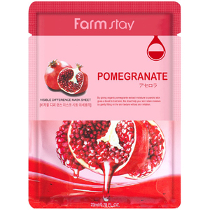 FARMSTAY Маска тканевая с натуральным экстрактом граната для лица / VISIBLE DIFFERENCE MASK 23 мл