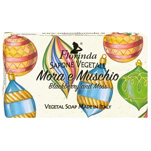 FLORINDA Мыло растительное, ежевика и мускус / Mora e Muschio 100 г