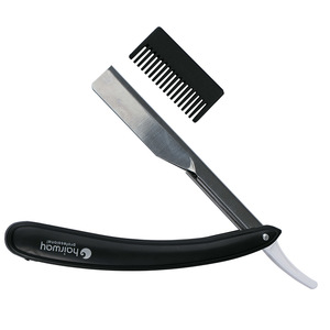 HAIRWAY Бритва Hairway безопасная с насадкой для филировки черная