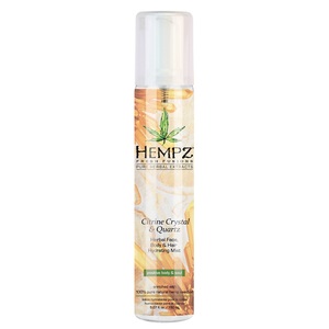 HEMPZ Спрей увлажняющий для лица, тела и волос с мерцающим эффектом Желтый Кварц / Citrine Crystal & Quartz Herbal Face, Body & Hair Hydrating Mist 150 мл