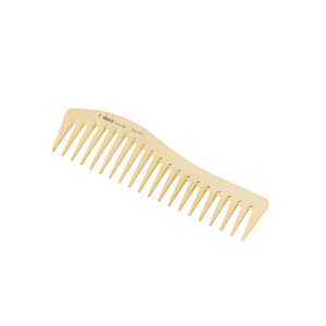 IBIZA HAIR Расческа карбоновая, золотистая волнистая / Gold Comb Wave