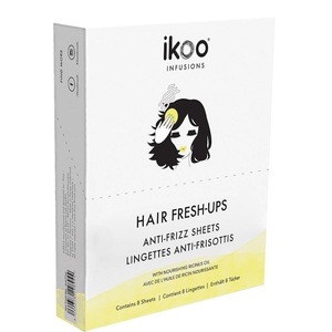 IKOO Салфетки разглаживающие для волнистых, пушащихся и кудрявых волос / Hair Fresh-Ups Anti-Frizz Sheets 8*5 г