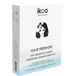 IKOO Шампунь сухой, салфетки / Hair Fresh-Ups Dry Shampoo Sheets 8*5 г