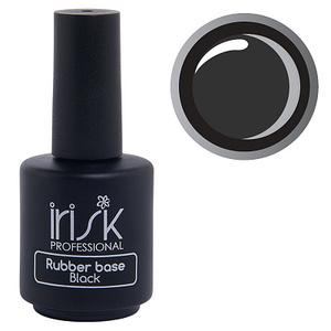 IRISK PROFESSIONAL База каучуковая камуфлирующая для ногтей, черная / Rubber Base Black 18 мл