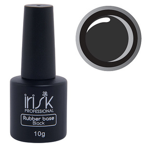 IRISK PROFESSIONAL База каучуковая камуфлирующая для ногтей, черная / Rubber Base Black 10 г