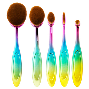 IRISK PROFESSIONAL Набор кистей-щеток макияжных, 01 радужная ручка / Universal Brush 5 предметов