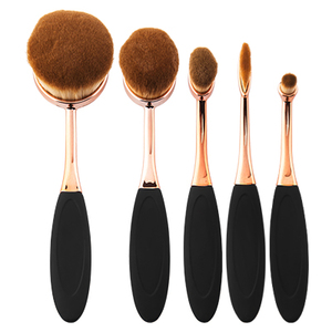 IRISK PROFESSIONAL Набор кистей-щеток макияжных, 05 медная с черным ручка / Universal Brush 5 предметов
